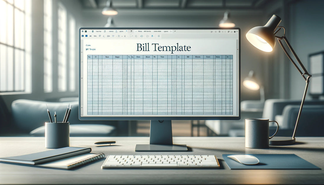 excel bill template