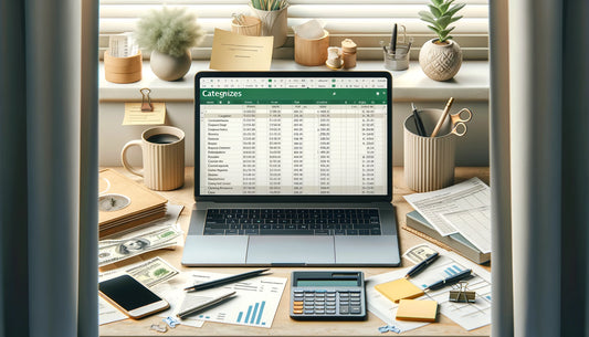 how to categorize expenses in excel