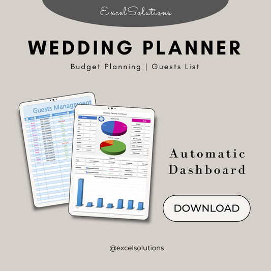 Wedding Budget Spreadsheet, Wedding Template, Wedding Planning Spreadsheet